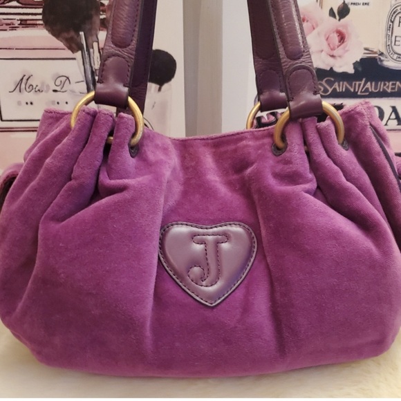 Juicy Couture Purple Hobo Handbag! *Vintage* - Picture 2 of 9